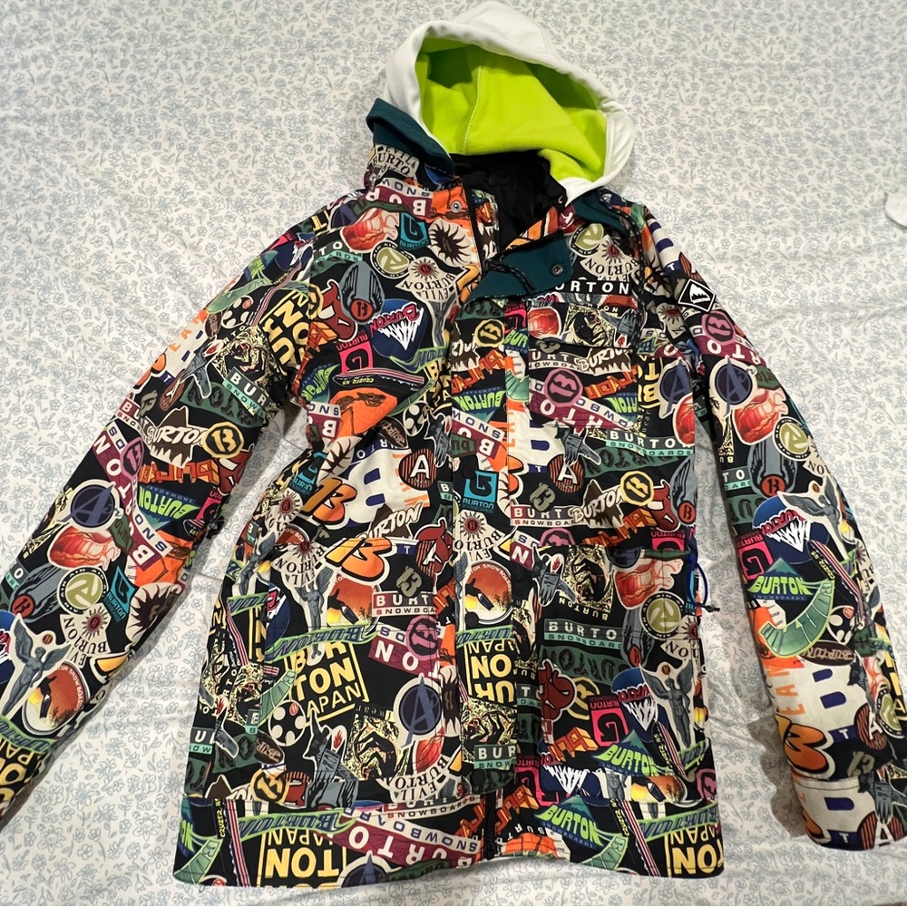 Burton Graffiti Living Lining Climate Control  Comfort Snow Skiing Jacket